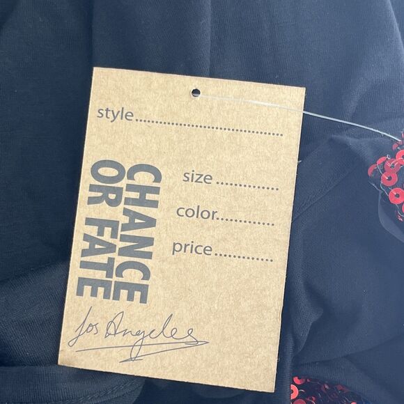 NWT Chance or Fate, Faith & Freedom red, white & blue sequined tank. Sz L - Picture 7 of 11